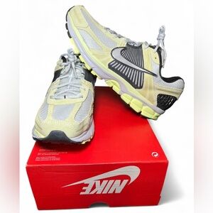 Nike Men’s Running Sneakers in Pale Yellow, Gray, Black